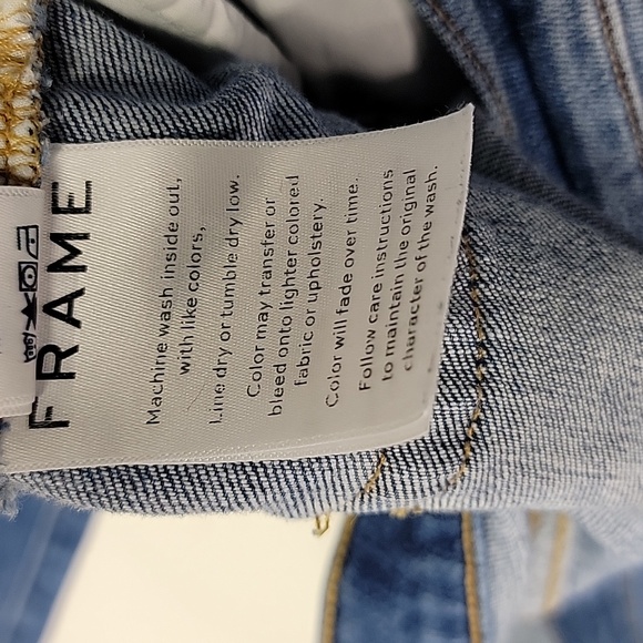 FRAME L'HOMME ATHLETIC FIT MENS 42 X 32 BLUE JEANS - Picture 7 of 14